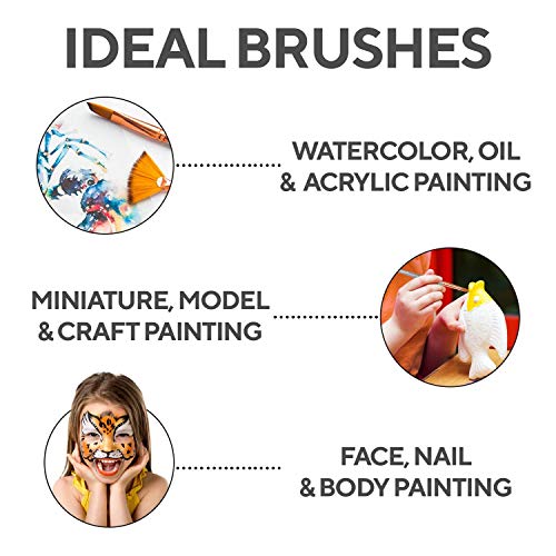 16-Piece Artist Paint Brush Set with Bonus Accessories