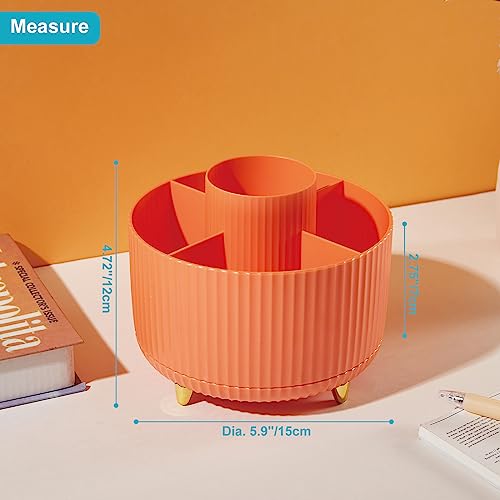 Lolocor Desk Organizer for Art Supplies - Orange