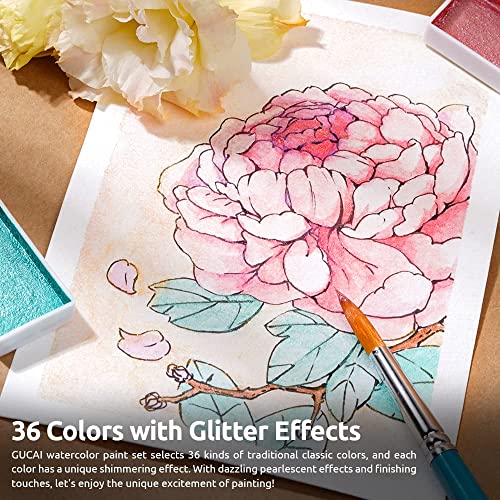 36 Classical Pearlescent Colors Watercolor Paint Set by Paul Rubens