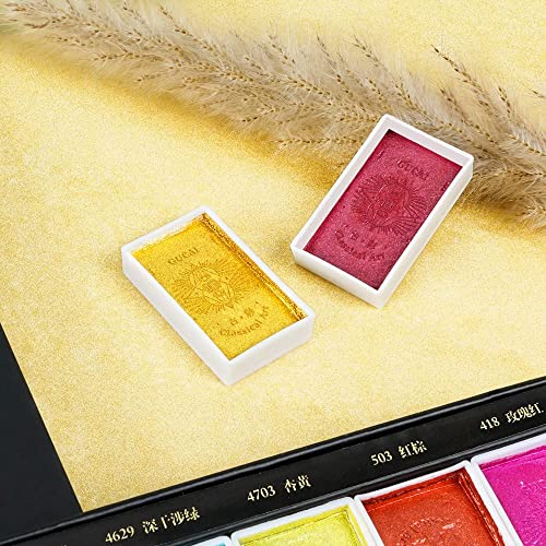 36 Classical Pearlescent Colors Watercolor Paint Set by Paul Rubens