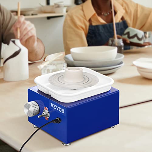 Mini Pottery Wheel with Adjustable Speed and Accessories
