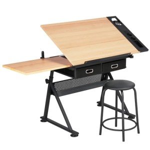 Height Adjustable Drafting Table for Art & Craft