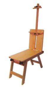 Martin Rolling Wooden Bench-Style Artist Easel - Natural