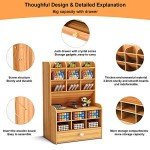 Wooden DIY Pen Holder Organizer with Drawer
