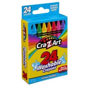 24 Count Washable Crayons by Cra-Z-Art