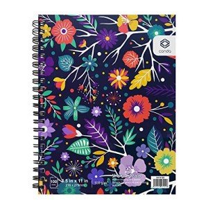 CONDA 8.5"x11" Spiral Bound Sketch Book, 100 Sheets