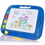 SGILE Large Blue Magnetic Drawing Board Toy