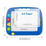 SGILE Large Blue Magnetic Drawing Board Toy