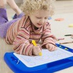 SGILE Large Blue Magnetic Drawing Board Toy