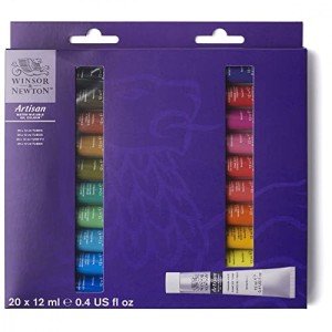 20-Piece Set of Winsor & Newton Artisan Water Mixable Oil Color