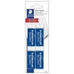 STAEDTLER Mars Plastic Vinyl Erasers, White, 4 Count