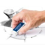 STAEDTLER Mars Plastic Vinyl Erasers, White, 4 Count