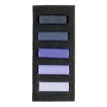Rembrandt Soft Pastel Micro Set, 5-Piece Half Sticks, Deep Violets