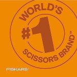 Fiskars SoftGrip Titanium Scissors - 8" Artistic Orange