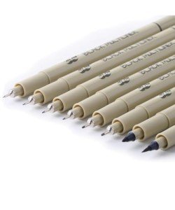 Mr. Pen Multiliner, Schwarz, 8 Stück