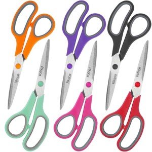 Almarto 8" All Purpose Scissors - Pack of 6