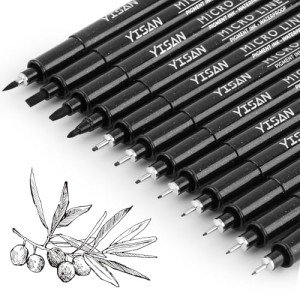 Yisan Black Pigment Liner Set