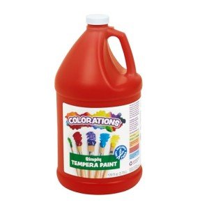 Red Washable Tempera Paint - Kids' Vibrant Art