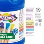 Red Washable Tempera Paint - Kids' Vibrant Art