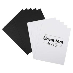 10 Pack 8x10 Uncut Mat Backing Board Set