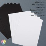 10 Pack 8x10 Uncut Mat Backing Board Set