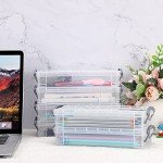 BTSKY Pencil Box, Office Supplies Storage Organizer (6 Pack)