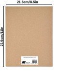 Grafix 8.5 x 11” Chipboard Sheets, Pack of 25