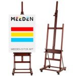Extra Large Adjustable Beech Wood Easel with Wheels