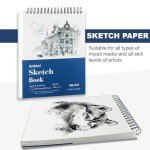 Ankkol Artist Sketch Pad 9x12 Inch, Spiral Bound