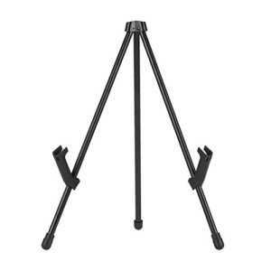 Black Steel Tabletop Easel: Adjustable & Portable Tripod