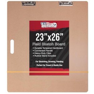 U.S. Art Supply 23" x 26" Artist Sketch Tote Board - Versatile for Classroom, Studio or Field