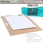 U.S. Art Supply 23" x 26" Artist Sketch Tote Board - Versatile for Classroom, Studio or Field