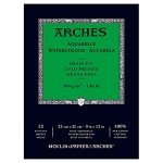Arches Watercolor Pad 9x12-inch Natural White Paper