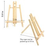 AROIC Wood Easels for Painting, Art, Crafts (4 Pack)
