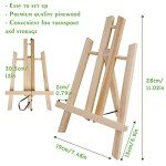 CONDA 12 Pack 11.8" Portable Tabletop Easel Set