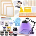 Caydo 54-Piece Screen Printing Kit with UV Exposure