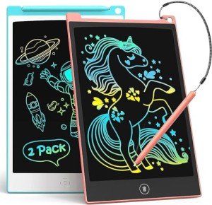 2 Pack LCD Writing Tablet, 8.5 Inch Doodle Board