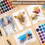 Watercolor Paper Bulk, 120 Sheets, 140 lb, 5x7
