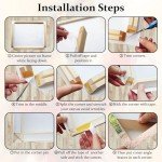 Texas Art DIY Wood Stretcher Bars Kit, White