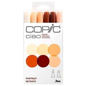 Copic Skin Tone Portrait Markers: 6-Pack