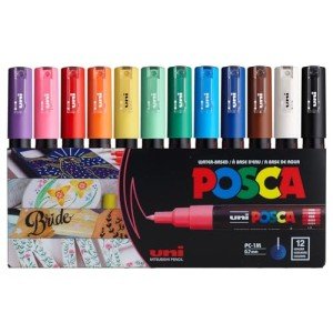 Posca Paint Markers Set with Extra Fine Tips