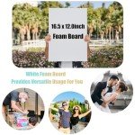 20 Pack White Foam Board 12x16.5, 3/16" Thickness