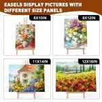 3 Pack 16" Wood Easels for Painting and Crafts