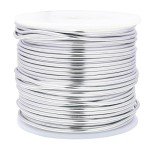 131ft Silver Aluminium Craft Wires 2mm Sculpting & Beading