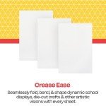 Pack of 100 White Folding Bristol Tagboards