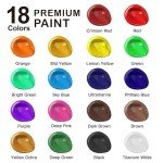 Shuttle Art Acrylic Paint Set, 18 Vibrant Colors