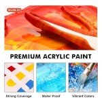 Shuttle Art Acrylic Paint Set, 18 Vibrant Colors