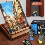Shuttle Art Acrylic Paint Set, 18 Vibrant Colors