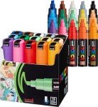15 Posca Broad Chisel Tip Paint Markers Set
