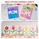 Simetufy 12 Pack 8x10 Blank Canvas Boards